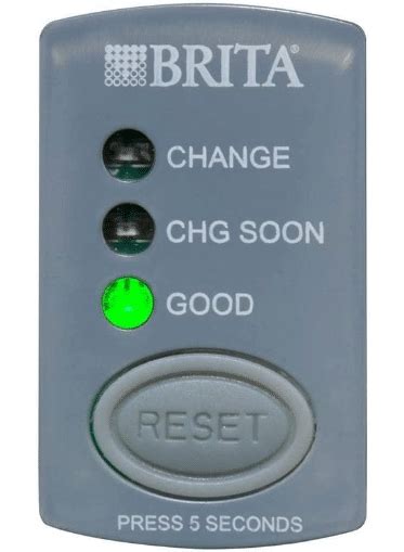 brita filter indicator light|BRITA FILTER CHANGE INDICATOR USER。